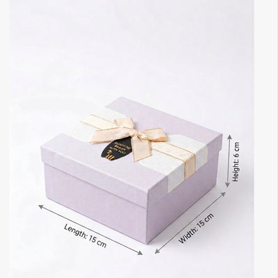 Gift Packing Box Light Purple Colour Small 15X15X6 Cm