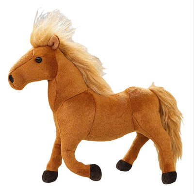 Horse Soft Plush Doll Toy For Gift - Brown - 30 Cm