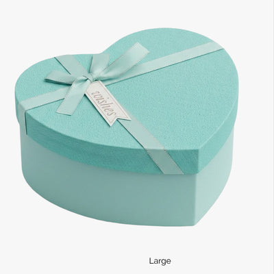 Heart Shape Gift Box - Aqua Green Colour Large -21X9X19 Cm