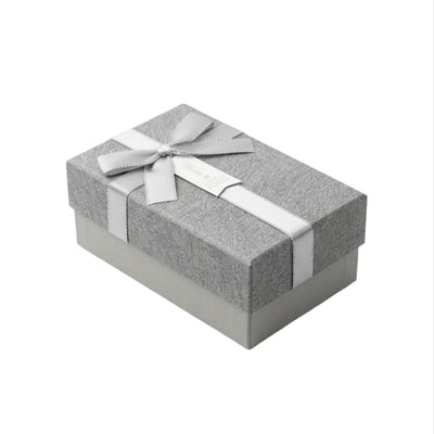 Small Gift Box Silver And Gray Colour - 15X9X6 Cm