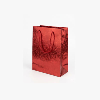 Gift Gloss Bag Metallic Red Colour 25X20X9 Cm