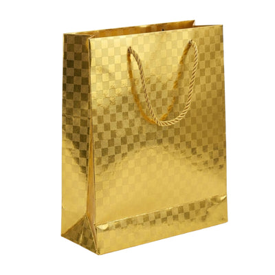 Gift Gloss Bag Metallic Gold Colour 30X25X9 Cm
