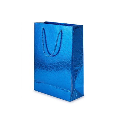Gift Gloss Bag Metallic Blue Colour 30X25X9 Cm