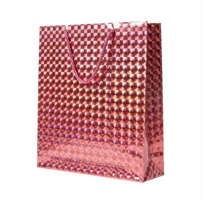 Gift Bag 3D Design Rose Gold Colour 35X30X9 Cm