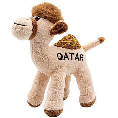 Qatar Camel Soft Plush Doll Toy For Gift - Cream Colour - 14 Cm