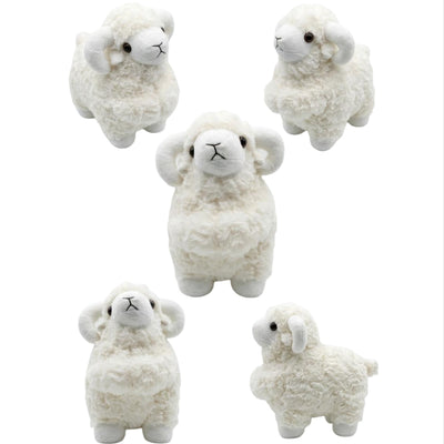 Sheep Soft Plush Doll Toy For Gift - White - 22 Cm