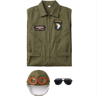 Air Force Pilot Cosplay Costume Kit For Kids - Large