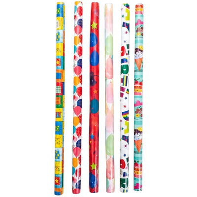 Gift Wrapping Paper Roll - Assorted Colours - 1 Pcs Only - 70X200 Cm