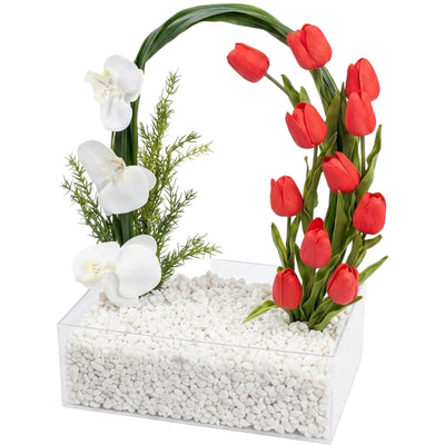 Elegant Arch Artificial Flower Vase