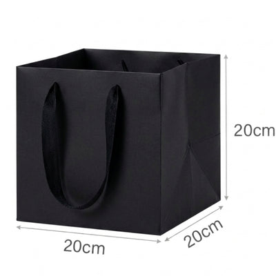 Party Black Gift Bag - Cake Bag - 20X20X20 Cm