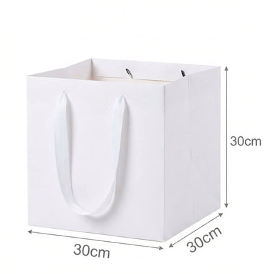 Party White Gift Bag - Cake Bag - 30X30X30 Cm