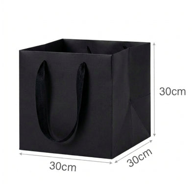 Party Black Gift Bag - Cake Bag - 30X30X30 Cm