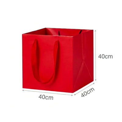 Party Red Gift Bag - Cake Bag - 40X40X40 Cm