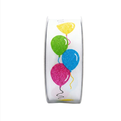 Colorful Balloon Printed Decorative Ribbon