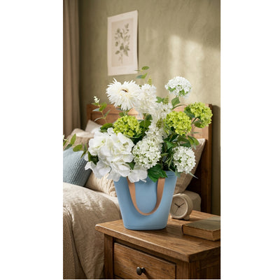 Vibrant Artificial White Flower Vase