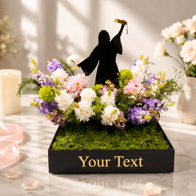 Customized Graduation Artificial Flower Box