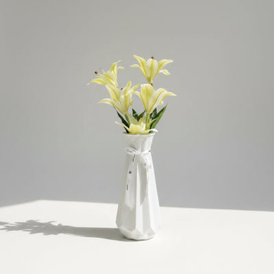Artificial White Lily Flower Arrangement