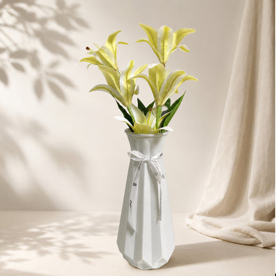 Artificial White Lily Flower Arrangement