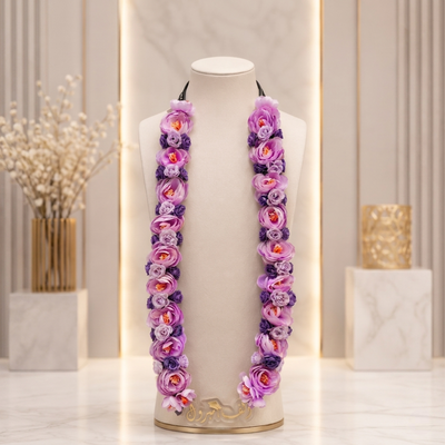 Artificial Floral Graduation Necklace