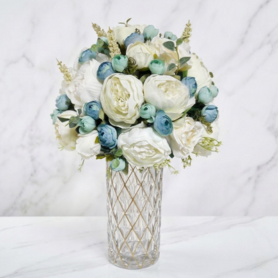 Artificial Peony Flower Pot - For Home Decor