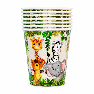 Animal Theme Party Disposable Paper Cup - Pack Of 10