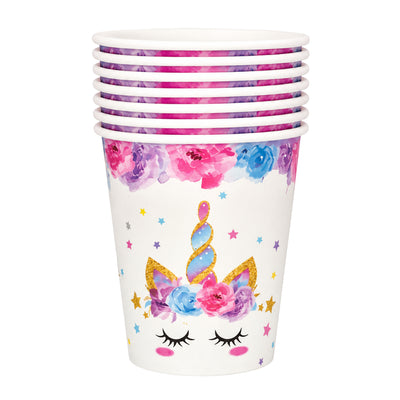 Unicorn Theme Party Disposable Paper Cup - Pack Of 10