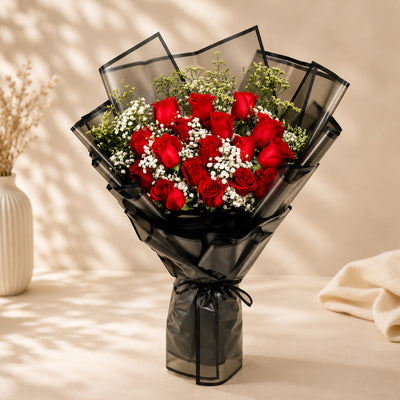 Romantic Red Rose Hand Bouquet