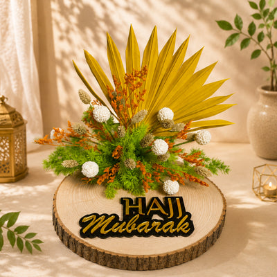 Premium Hajj Mubarak Floral Arrangement