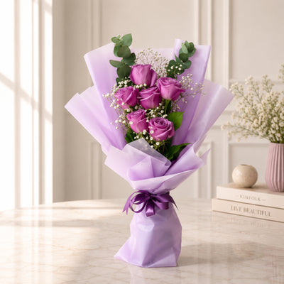 Premium Purple Rose Bouquet