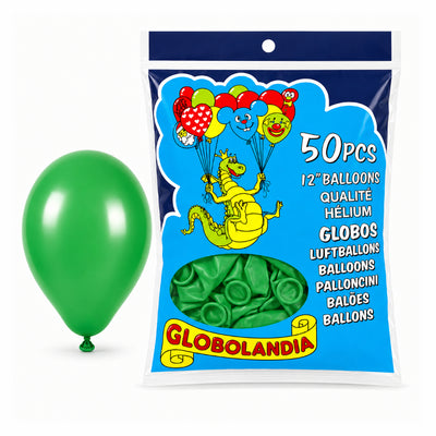 Party Decoration Green Balloon Kit - 12 Inch - Pack of 50 pcs