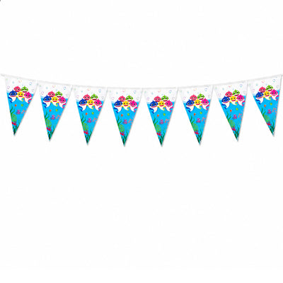 Baby Shark Theme Party Decoration Flag Banner - 3Mtr