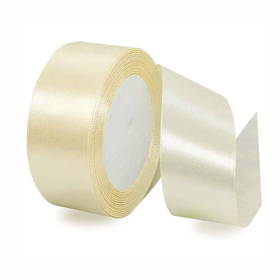 Party Decoration Satin Gift Ribbon - Cream - 1.5 Inch X 25 Yards