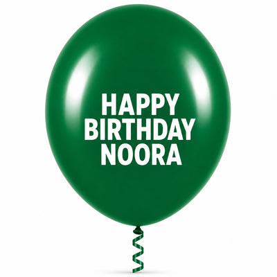 Sempertex Latex Personalised Helium Balloon - Shamrock Green - 24 Inch
