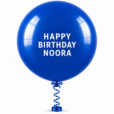 Sempertex Latex Personalised Helium Balloon - Blue - 24 Inch