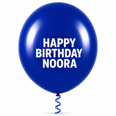 Sempertex Latex Personalised Helium Balloon - Royal Blue - 24 Inch