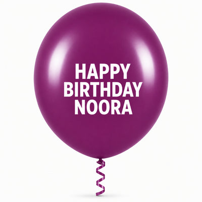 Sempertex Latex Personalised Helium Balloon - Purple Orchid - 24 Inch