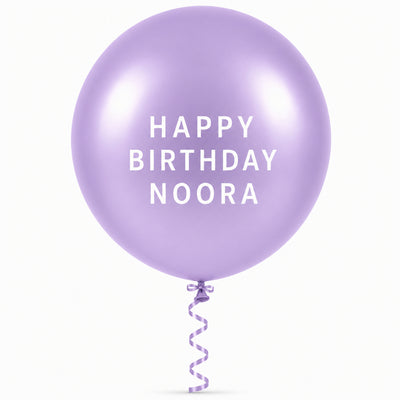 Sempertex Latex Personalised Helium Balloon - Pastel Matte Lilac - 24 Inch