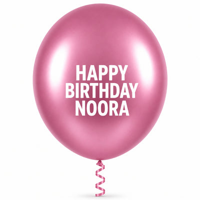 Sempertex Latex Personalised Helium Balloon - Reflex Pink - 24 Inch