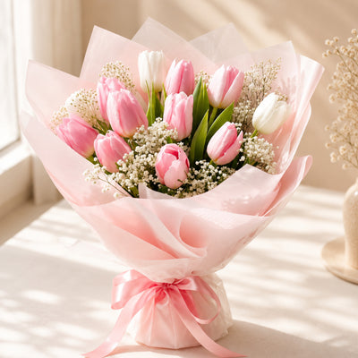 Elegant Tulip Flower Bouquet