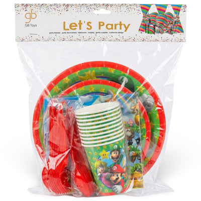 Mario Theme Disposable 10Pcs Party Set - Dining Set
