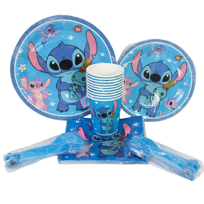 Stitch Theme Disposable 10Pcs Party Set - Dining Set