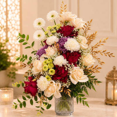 Premium Mixed Fresh Flower Arrangement
