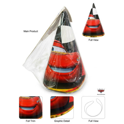 Disney Pixar Car Theme Party Hat - Party Cap - Pack Of 10Pcs