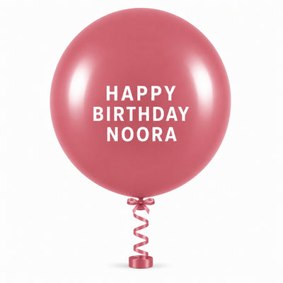 Sempertex Latex Personalised Helium Balloon - Rosewood - 24 Inch