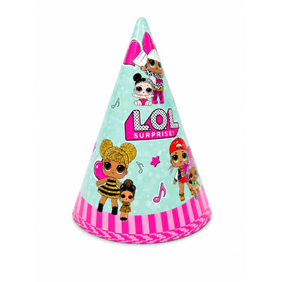 Lol Theme Party Hat - Party Cap - Pack Of 10Pcs