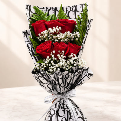 Luxury Red Rose Flower Bouquet