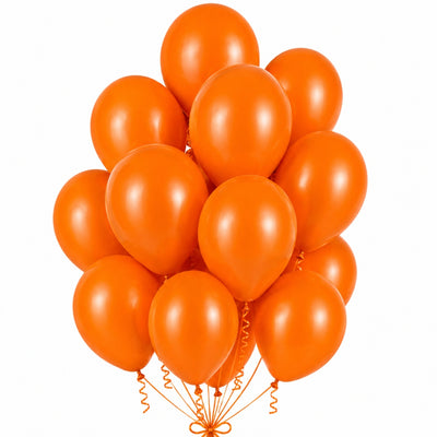 Sempertex Latex Helium Balloons - Orange - 12 Inch