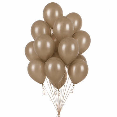 Sempertex Latex Helium Balloons - Coffee - 12 Inch