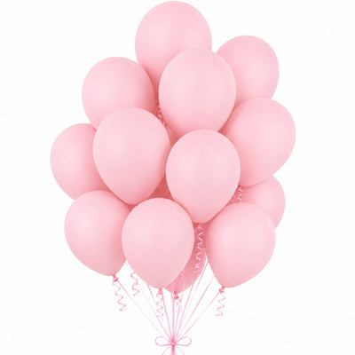Sempertex Latex Helium Balloons - Pastel Matte Pink - 12 Inch