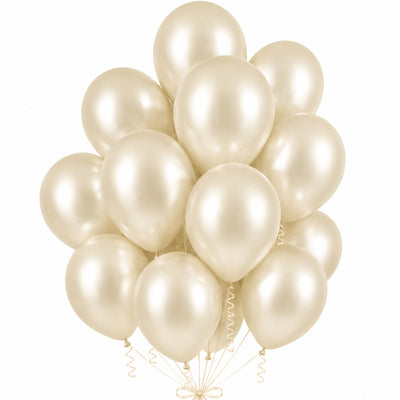 Sempertex Latex Helium Balloons - Satin Pearl - 12 Inch